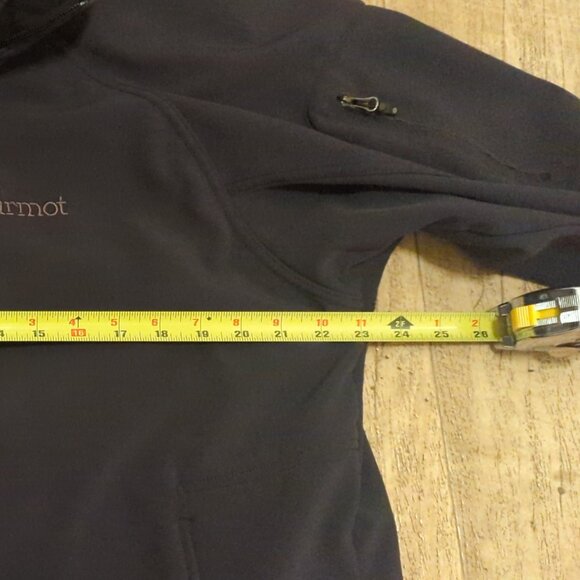 Marmot Mens XL Black Full Zip Soft Shell Nylon Jacket Coat Gorpcore Hiking - Picture 7 of 8